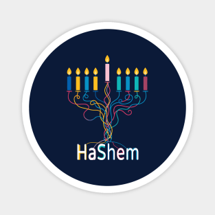 Colorful Menorah – Hashem Magnet